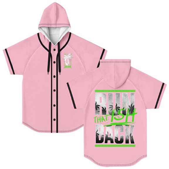 Jey Uso That Ish Back Hooded Baseball Jersey Short Sleeve Shirt Women Men Crewneck Tee