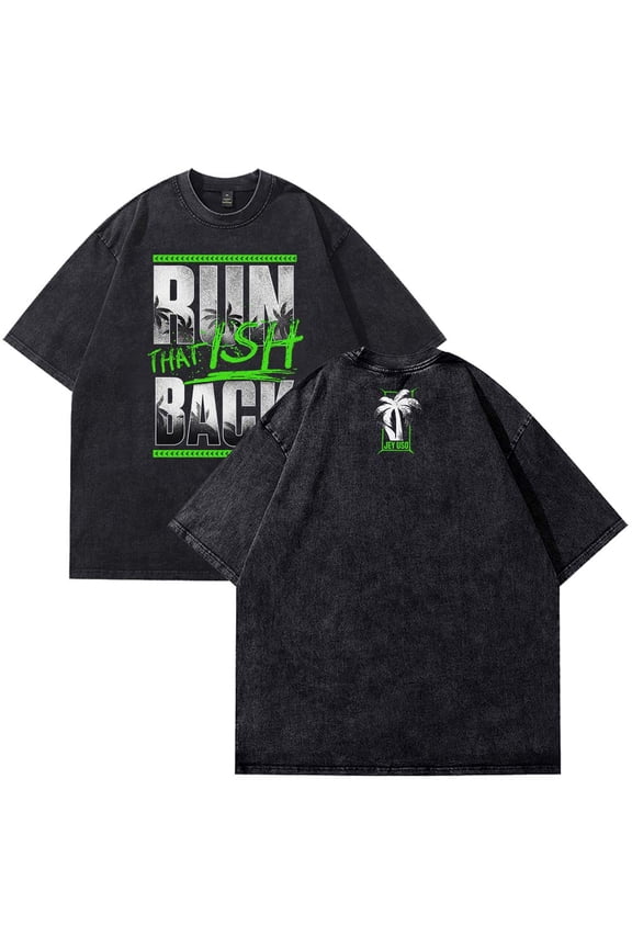 Jey Uso That Ish Back T-Shirt Cotton Wash Tee Women Men Short Sleeve Casual Crewneck Tee