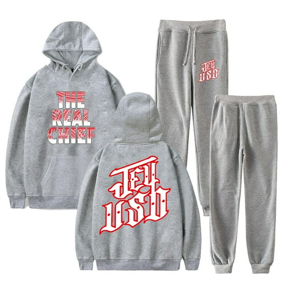Jey Uso The Real Chief Fall Suit Fashion Hoodies Jogger Pants Unisex 2 Piece Sets