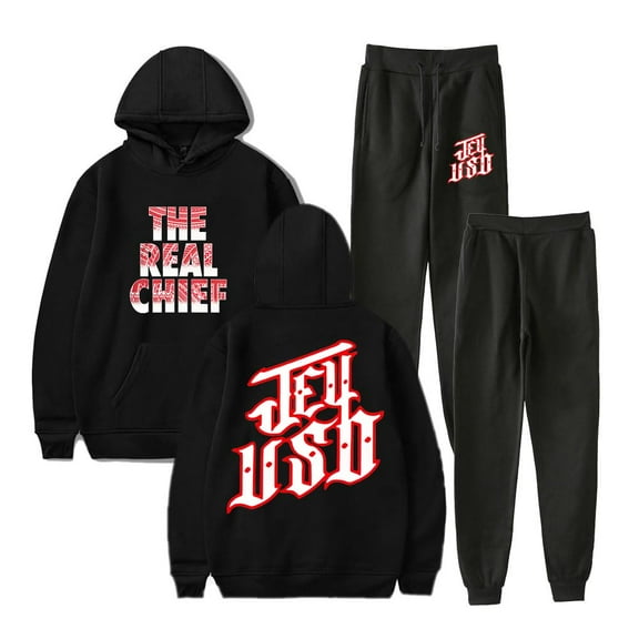Jey Uso The Real Chief Fall Suit Fashion Hoodies Jogger Pants Unisex 2 Piece Sets