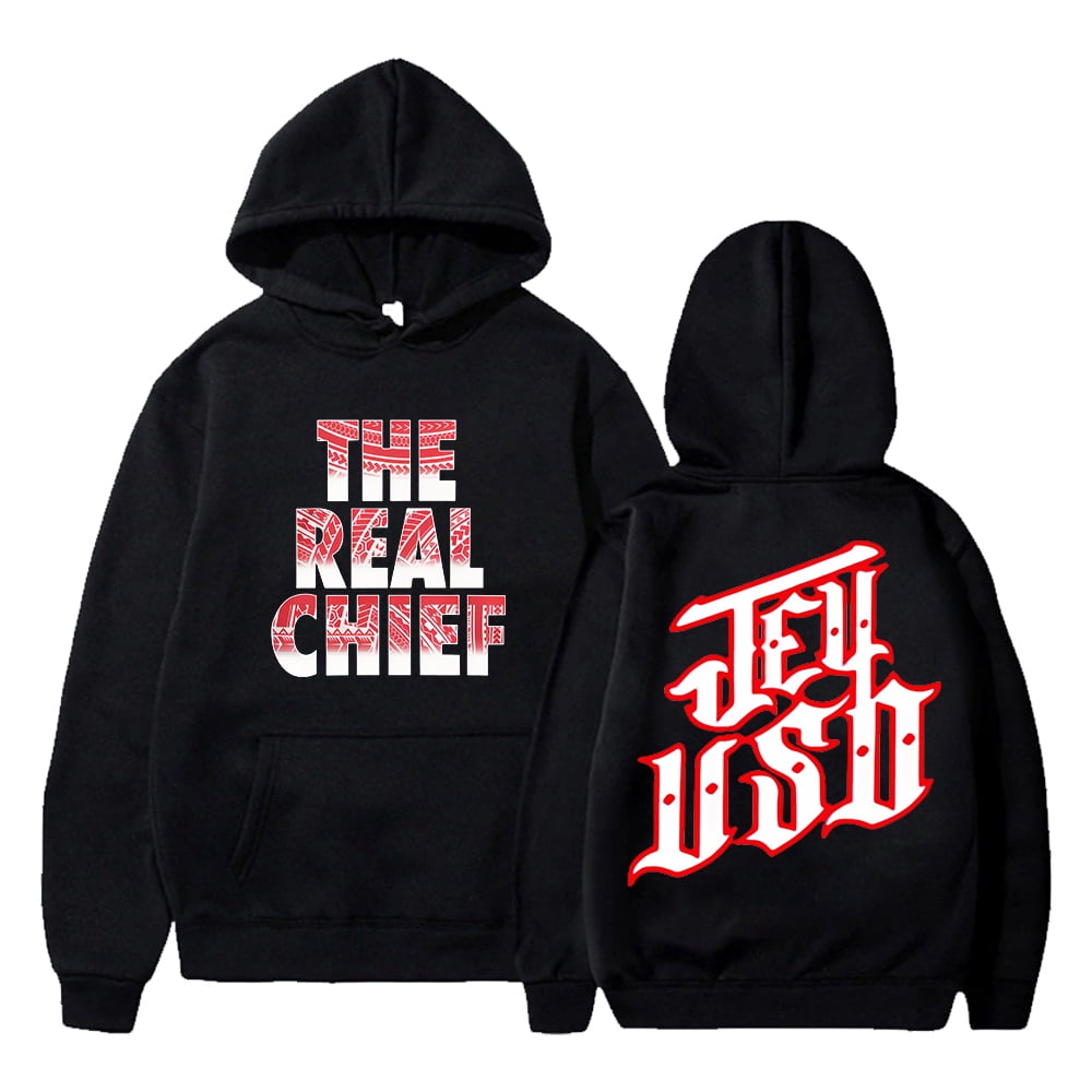 Jey Uso The Real Chief Hoodie Long Sleeve Streetwear Women Men Hooded ...