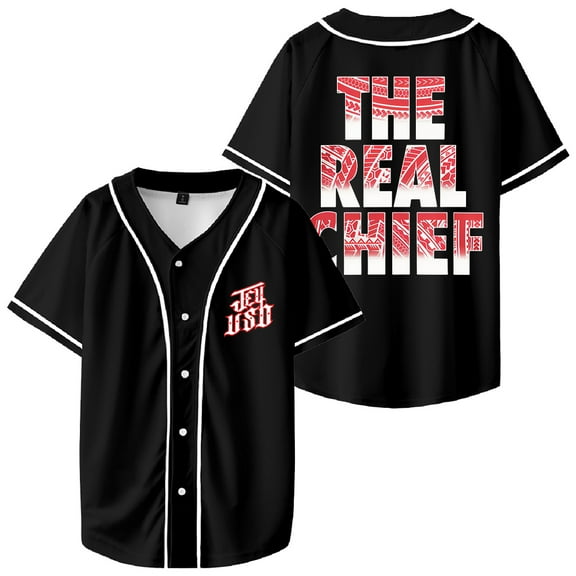 Jey Uso The Real Chief Jersey Baseball Jacket Shirts Short Sleeve Tee Women Men Streetwear Tops