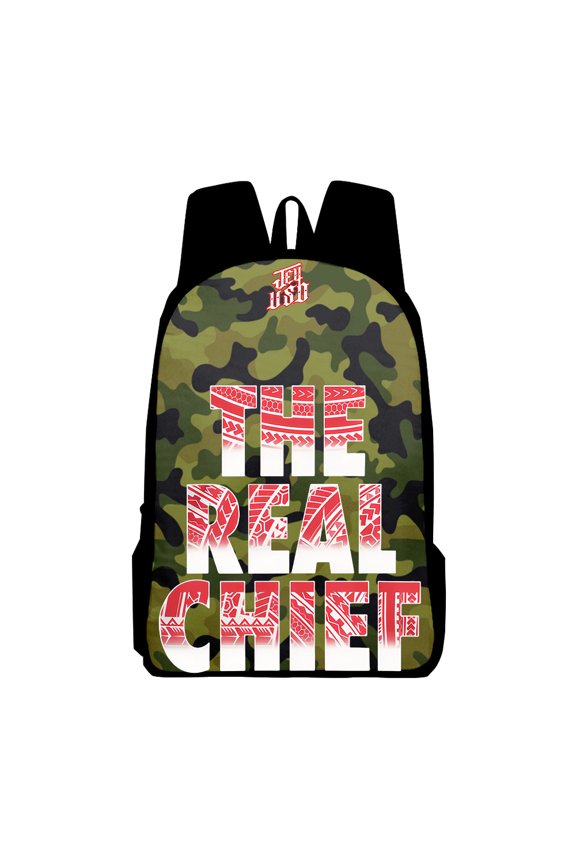 Jey Uso The Real Chief Merch Backpack Casual Daypack Women Men Rucksack Unisex Travel Bag