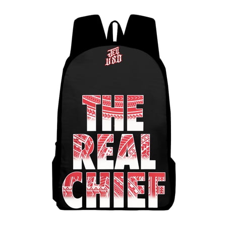 Jey Uso The Real Chief Merch Backpack Casual Daypack Women Men Rucksack Unisex Travel Bag