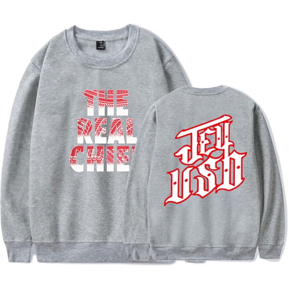 Jey Uso The Real Chief Sweatshirt Hip Hop Pullover Fashion Crew Neck Unisex Clothes