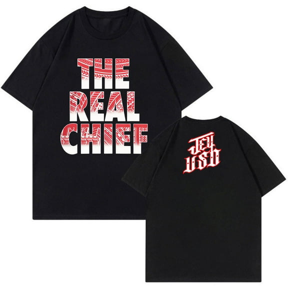 Jey Uso The Real Chief T-Shirt Women Men Crewneck Short Sleeve Fashion Tee
