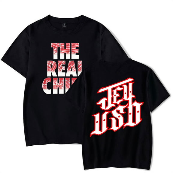 Jey Uso The Real Chief T-shirt Fashion Short Sleeve Hip Hop Pullover Tee Casual Wear