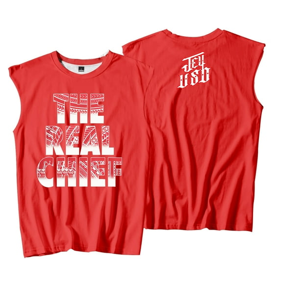 Jey Uso The Real Chief Tank Tops Sleeveless Sport Gym Vest Women Men Streetwear Outdoor Sportwear