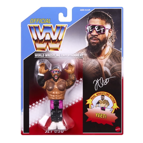 Jey Uso - WWE 2026 Retros (Wave 2) Ringside Exclusive Mattel WWE Toy Wrestling Action Figure