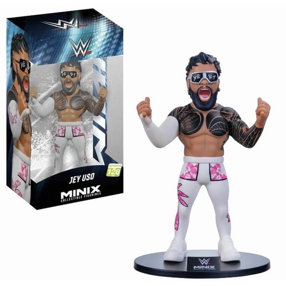 MiniX Jey Uso WWE Vinyl Entertainment Figure, Collectible, Multicolor