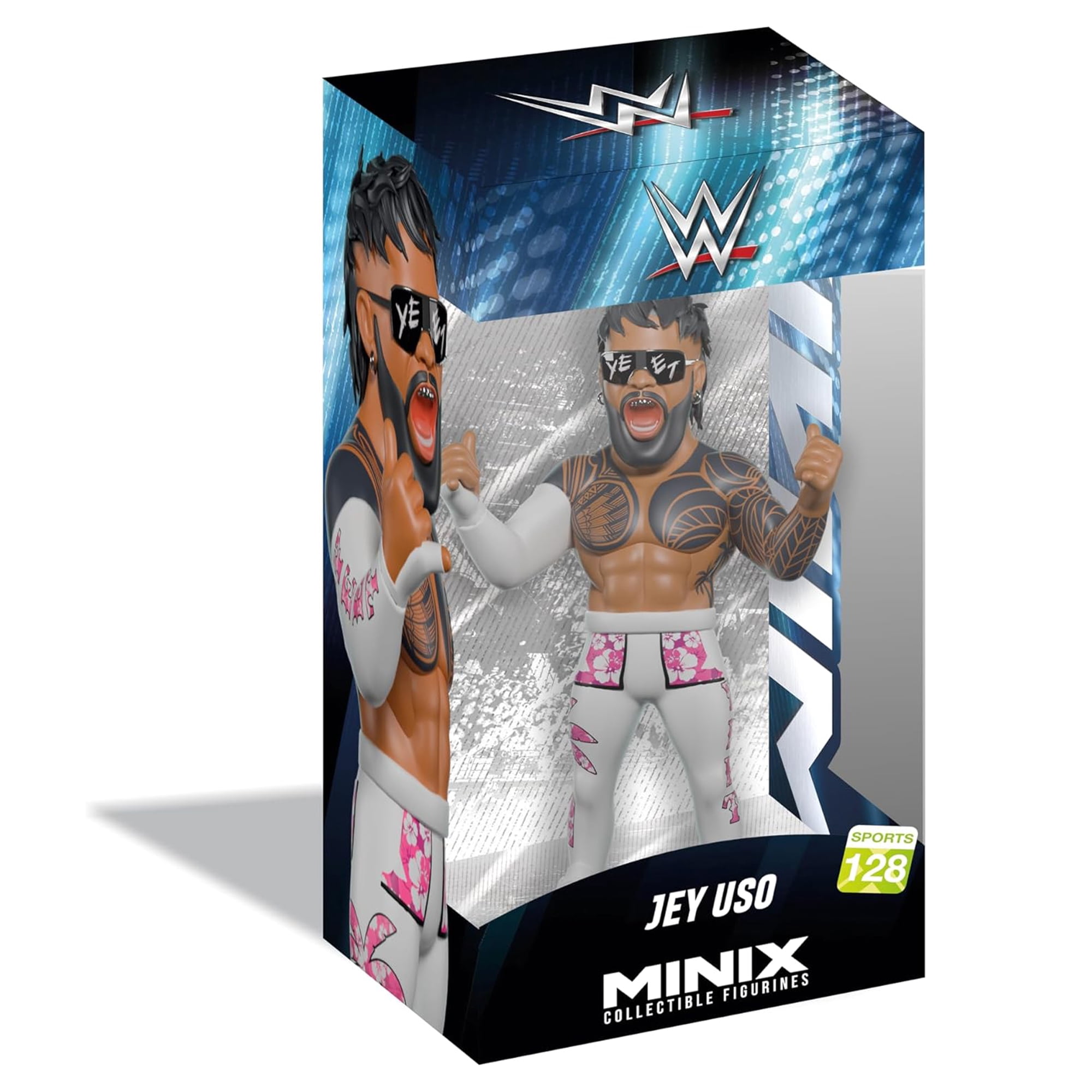 Jey Uso - WWE Minix Collectible Figurine (4.7 inch) Minix WWE Toy Wrestling Action Figure