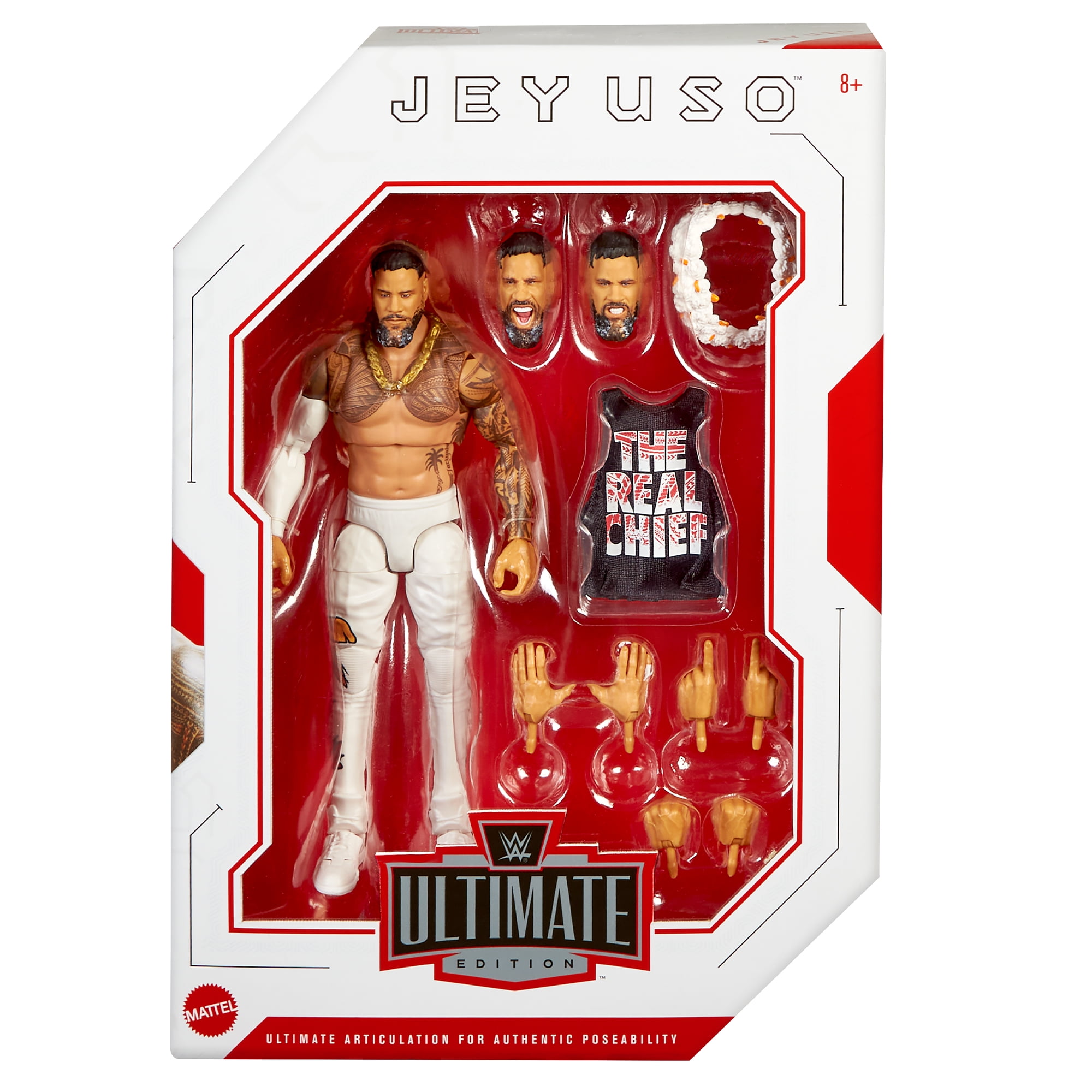 Mattel WWE Ultimate Edition 22 - Jey Uso Wrestler Action Figure Toy ...