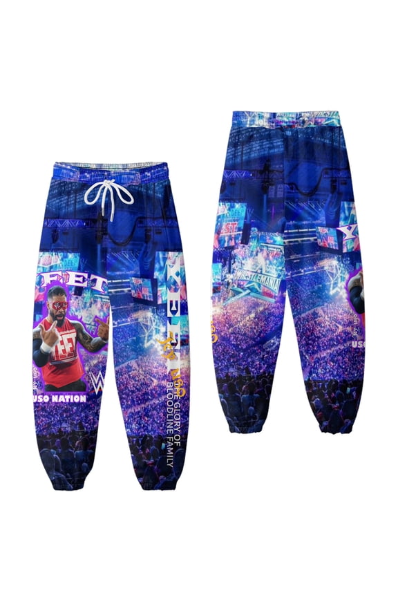 Jey Uso Work pants for spring and autumn, unisex style, retro street fashion, casual work pants