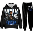 thumbnail image 1 of Jey Uso YEET 3D Fall Suit Hoodies Sportswear Hooded Ankle Banded Pant Two Piece Set, 1 of 2