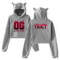 thumbnail image 1 of Jey Uso Yeet Bloodline Hoodie Cat Ears Hooded Sweatshirt Long Sleeve Crop Top Women's Clothes, 1 of 3