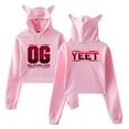 thumbnail image 1 of Jey Uso Yeet Bloodline Hoodie Cat Ears Hooded Sweatshirt Long Sleeve Crop Top Women's Clothes, 1 of 3