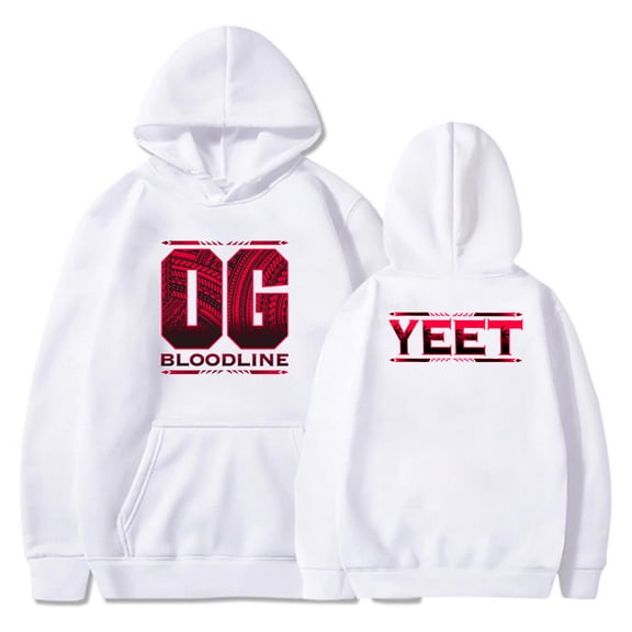 Jey Uso Yeet Bloodline Hoodie Long Sleeve Streetwear Women Men Hooded Sweatshirts