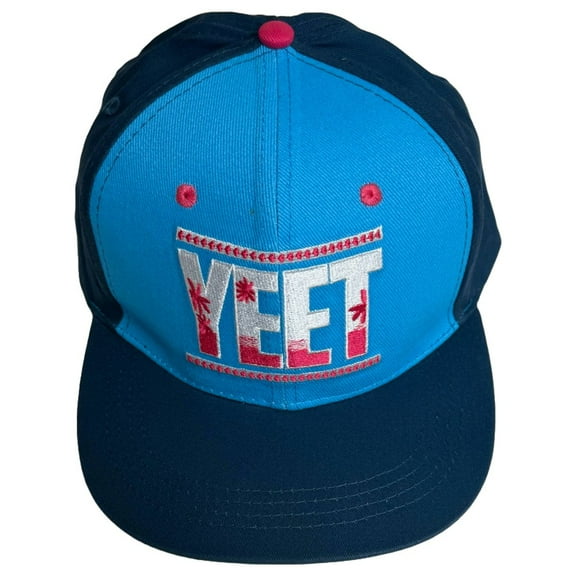 Jey Uso Yeet Blue and Pink Baseball Hat