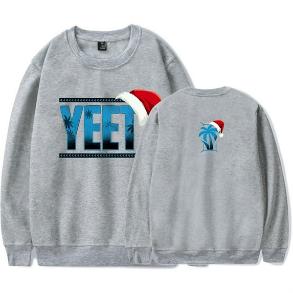 Jey Uso Yeet Crewneck 2024 Christmas Sweatshirt Casual Long Sleeve Hip Hop Pullover