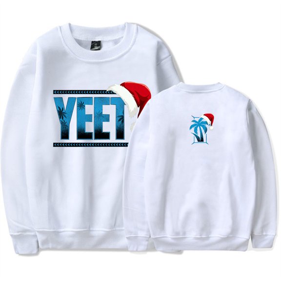 Jey Uso Yeet Crewneck 2024 Christmas Sweatshirt Casual Long Sleeve Hip Hop Pullover