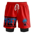 thumbnail image 1 of Jey Uso Yeet Fake Two Shorts Hip Hop Pants Fashion SweatShorts Casual Basketball Shorts, 1 of 2