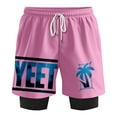 thumbnail image 1 of Jey Uso Yeet Fake Two Shorts Hip Hop Pants Fashion SweatShorts Casual Basketball Shorts, 1 of 2
