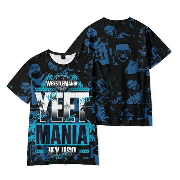 Jey Uso Yeet Fashion Short Sleeve T-shirt To Yeet or Not To Yeet Hip Hop Crewneck Unisex Tees