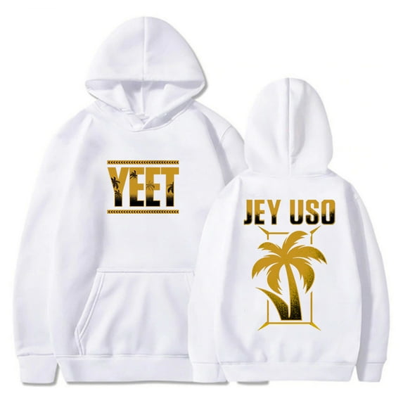 Jey Uso Yeet Golden Hoodie Long Sleeve Streetwear Women Men Hooded Sweatshirt Trendy Outfits