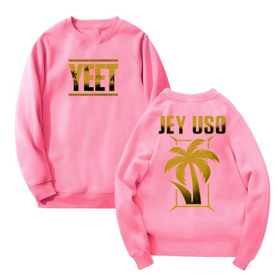 Jey Uso Yeet Golden Logo Crewneck Long Sleeve Streetwear Women Men Sweatshirt Trendy Outfits