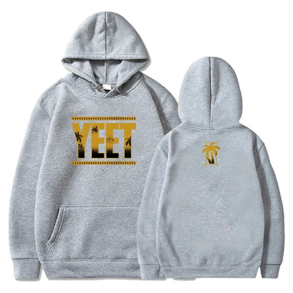Jey Uso Yeet Golden Logo Hoodie Long Sleeve Streetwear Women Men Hooded Sweatshirts