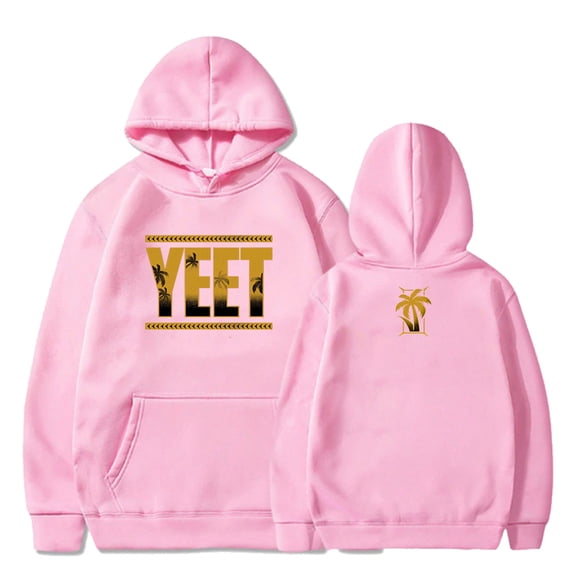 Jey Uso Yeet Golden Logo Hoodie Long Sleeve Streetwear Women Men Hooded Sweatshirts