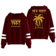 thumbnail image 1 of Jey Uso Yeet Golden Logo Hoodie Pocketless Parallel Bars Sleeve Streetwear Women Men Hooded Sweatshirt, 1 of 3