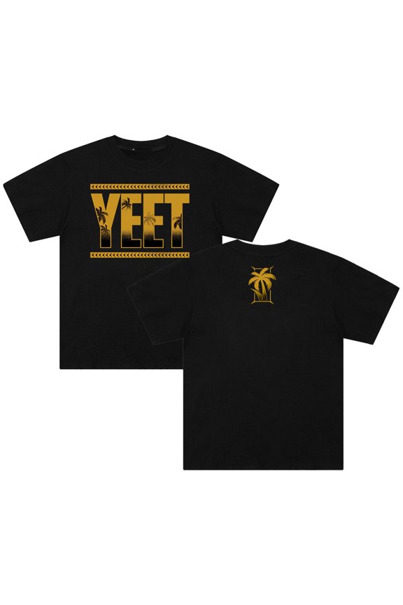 Jey Uso Yeet Golden T-shirt Crewneck Short Sleeve Cotton Tee Women Men Streetwear Tops