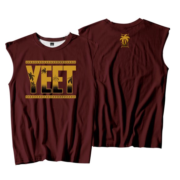 Jey Uso Yeet Golden Tank Tops Sleeveless Sport Gym Vest Women Men Trendy Outdoor Sportwear