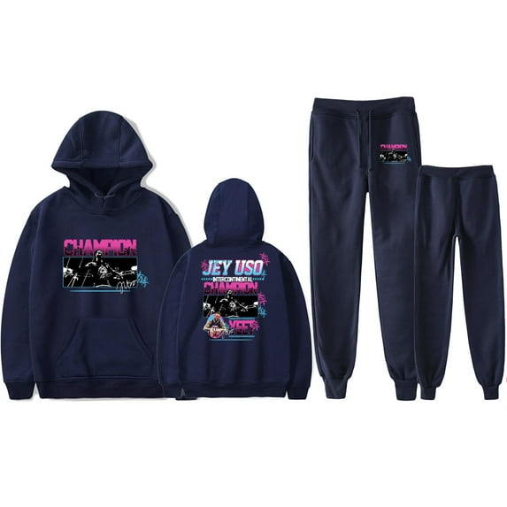 Jey Uso Yeet Hoodie Pants Sets Merch For Men/Women Sweatshirt Pants Two Piece Set Streetwear