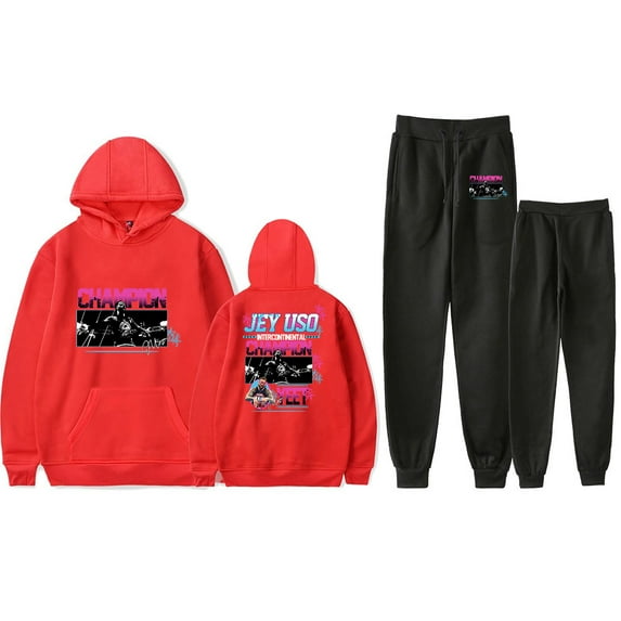 Jey Uso Yeet Hoodie Pants Sets Merch For Men/Women Sweatshirt Pants Two Piece Set Streetwear