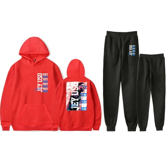 Jey Uso Yeet Hoodie Pants Sets Merch For Men/Women Unisex Sweatshirt Pants Two Piece Set Fashion Streetwear
