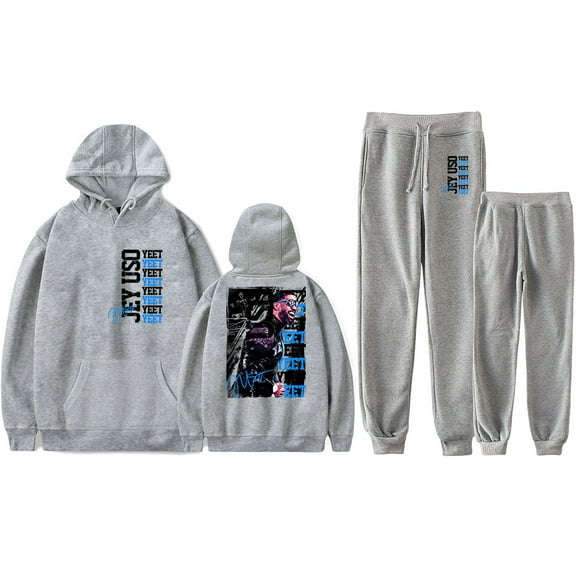 Jey Uso Yeet Hoodie Pants Sets Merch For Men/Women Unisex Sweatshirt Pants Two Piece Set Fashion Streetwear