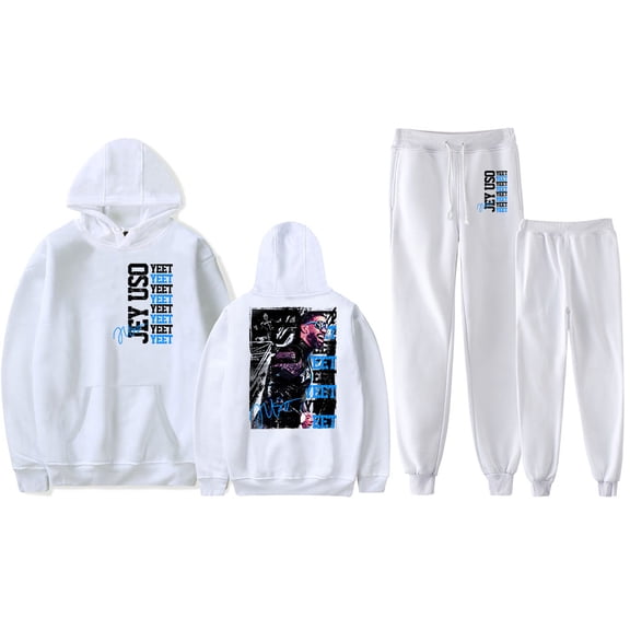 Jey Uso Yeet Hoodie Pants Sets Merch For Men/Women Unisex Sweatshirt Pants Two Piece Set Fashion Streetwear