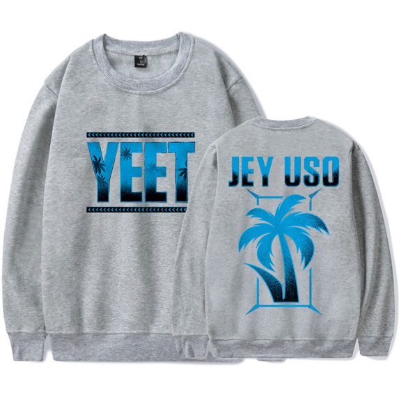 Jey Uso Yeet Logo Merch Crewneck Sweatshirts Cosplay Women Men Fashion Streetwear Long Sleeve Top