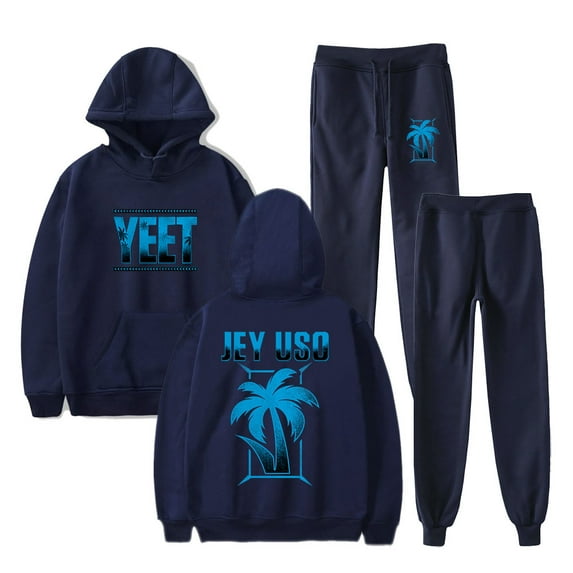 Jey Uso Yeet Logo Merch Hoodies Jogger Pants Set Cosplay Unisex Fashion HipHop Streetwear Sweatshirts