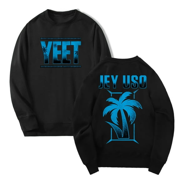 Jey Uso Yeet Logo Sweatshirts Crewneck Long Sleeve Streetwear Tops Women Men Trendy Outfits