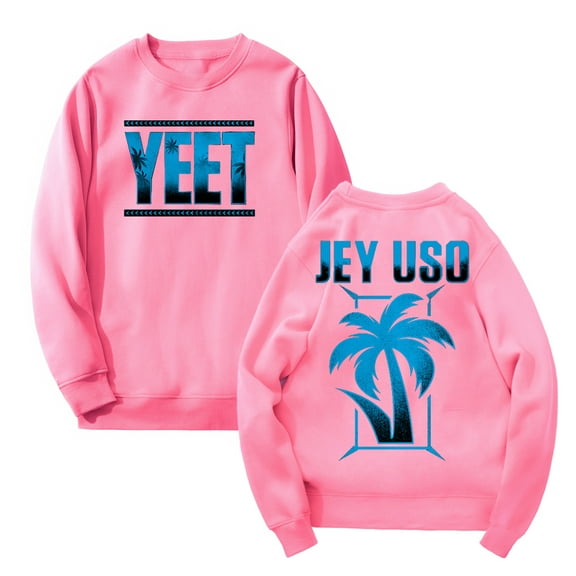 Jey Uso Yeet Logo Sweatshirts Crewneck Long Sleeve Streetwear Tops Women Men Trendy Outfits