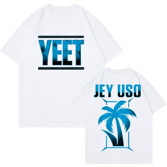 Jey Uso Yeet Logo T-shirt Crewneck Short Sleeve Cotton Tee Women Men Streetwear Trendy Outfits
