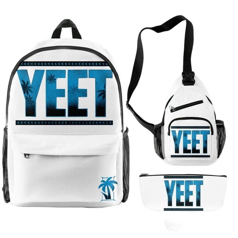 Jey Uso Yeet Merch Backpack 3 Piece Set Rucksack Crossbody