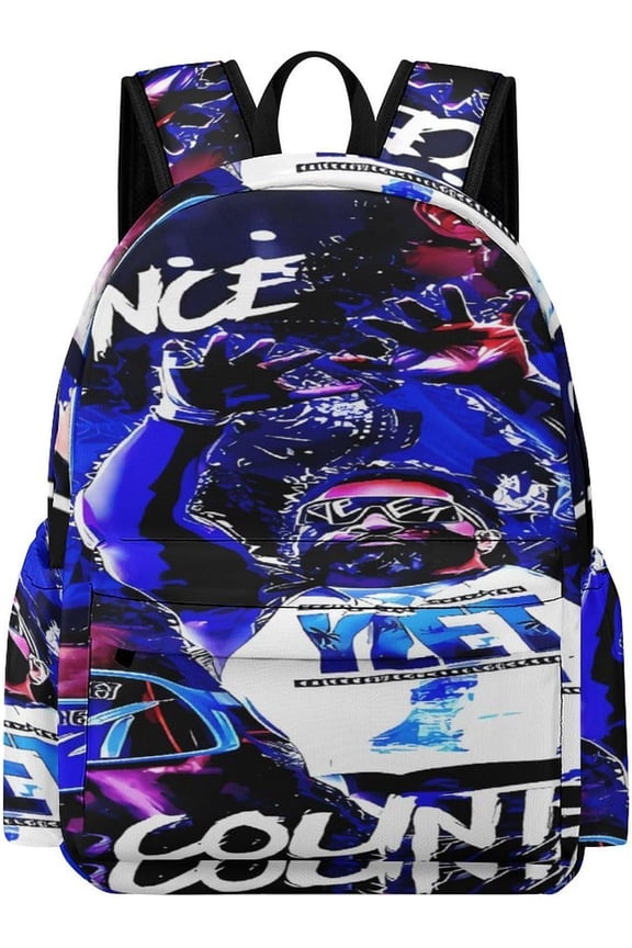 Jey-Uso Yeet Merch Backpack Oxford Laptop Bags Professional Wrestler Large Capacity Packsack16.5x 11.8 X 5.9 Inch