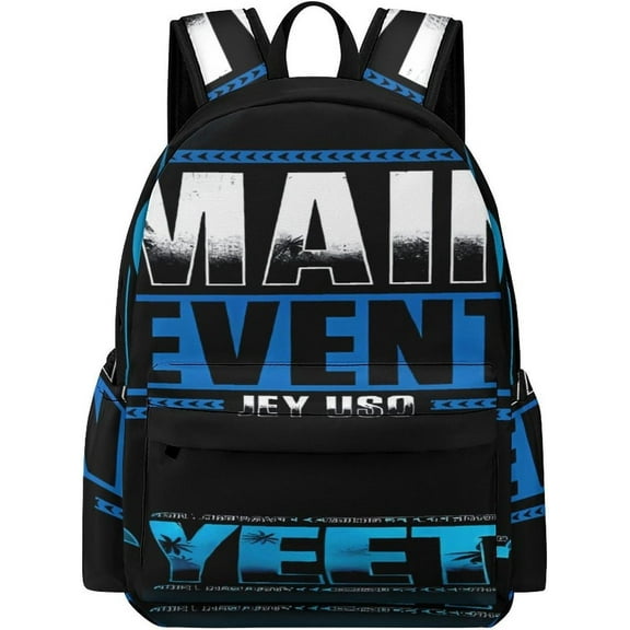 Jey-Uso Yeet Merch Backpack Oxford Laptop Bags Professional Wrestler Large Capacity Packsack16.5x 11.8 X 5.9 Inch