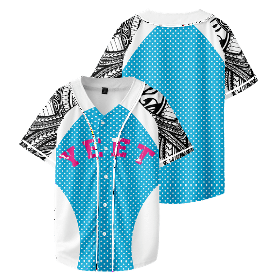 Jey Uso Yeet Merch Baseball Jacket Short Sleeve V-Neck T-Shirts Unisex Tee Clothes Casual Everyday Wear Fashion Clothes