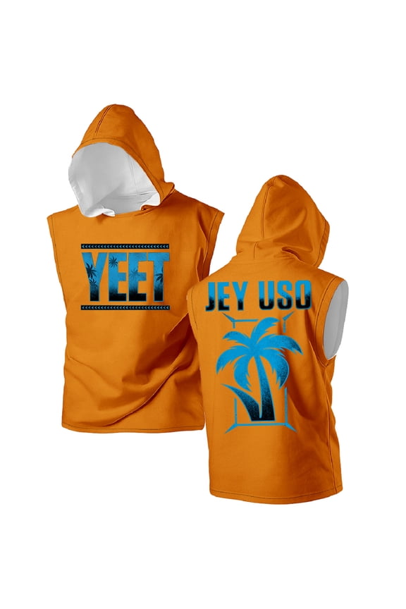 Jey Uso Yeet Merch Hooded Tank Tops Women Men Sleeveless Hoodie Outdoor Sport Gym Vest
