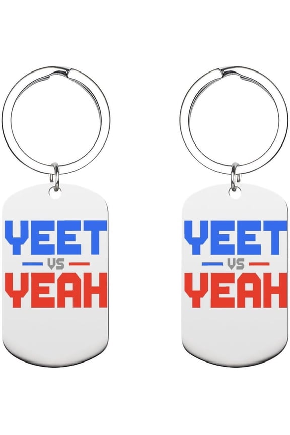 Jey Uso-Yeet Merch Keychain Yeet Metal Car Key Ring For Women Men Keychain Bag Purse Accessories Gift 2x1.1 Inch